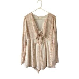 Altar’d State Snake Print Romper Jumper Dress Medium